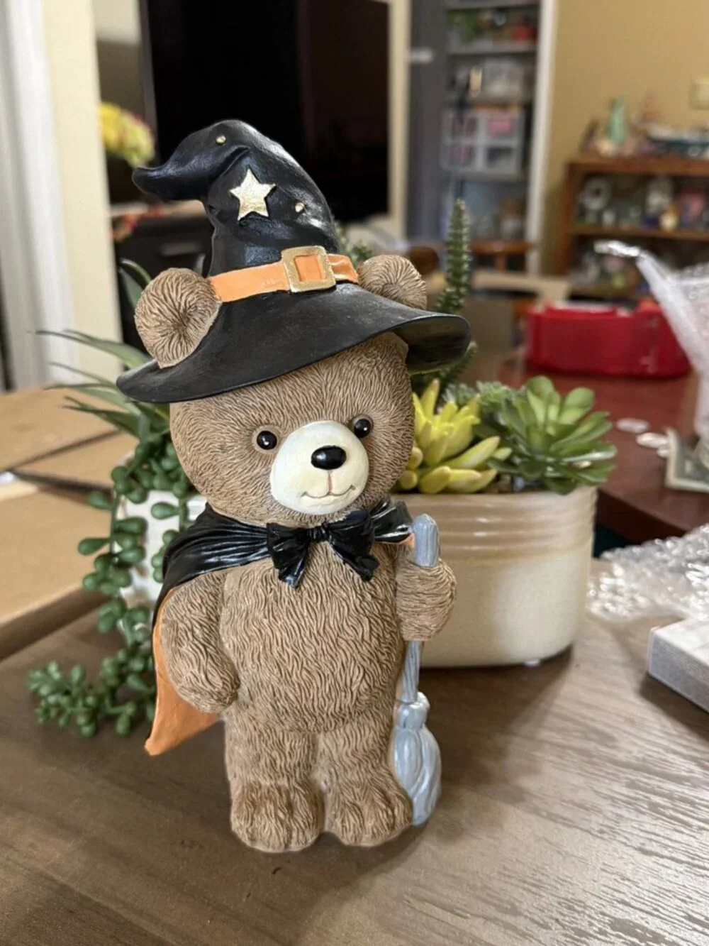 Viral Halloween Witch Teddy Bear Figurine - NWOT